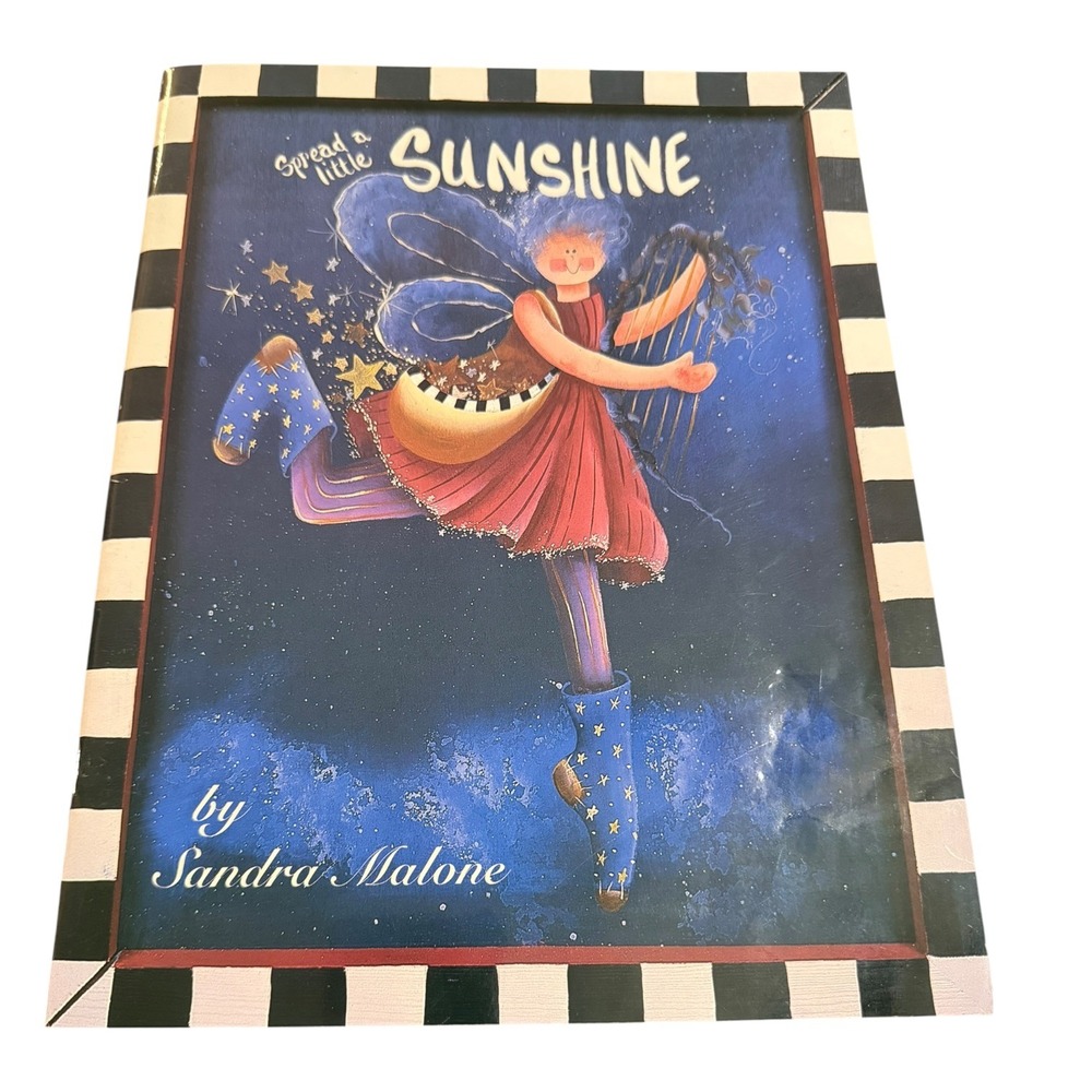 Vintage 1998 Spread a Little Sunshine by Sandra Malone Tole Painting Craft Book